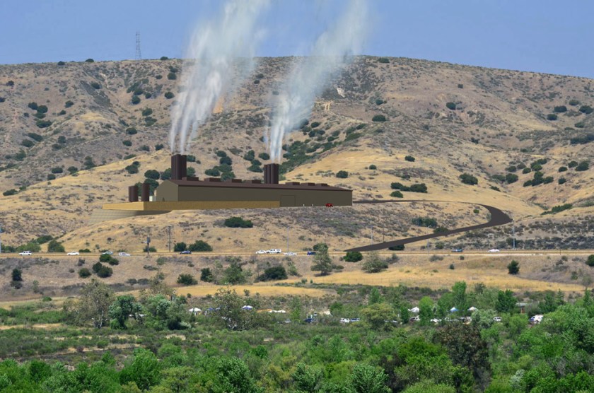 Power Plant from Mission Trails Park