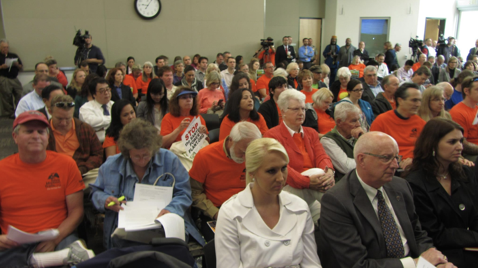 Group at civic meeting
