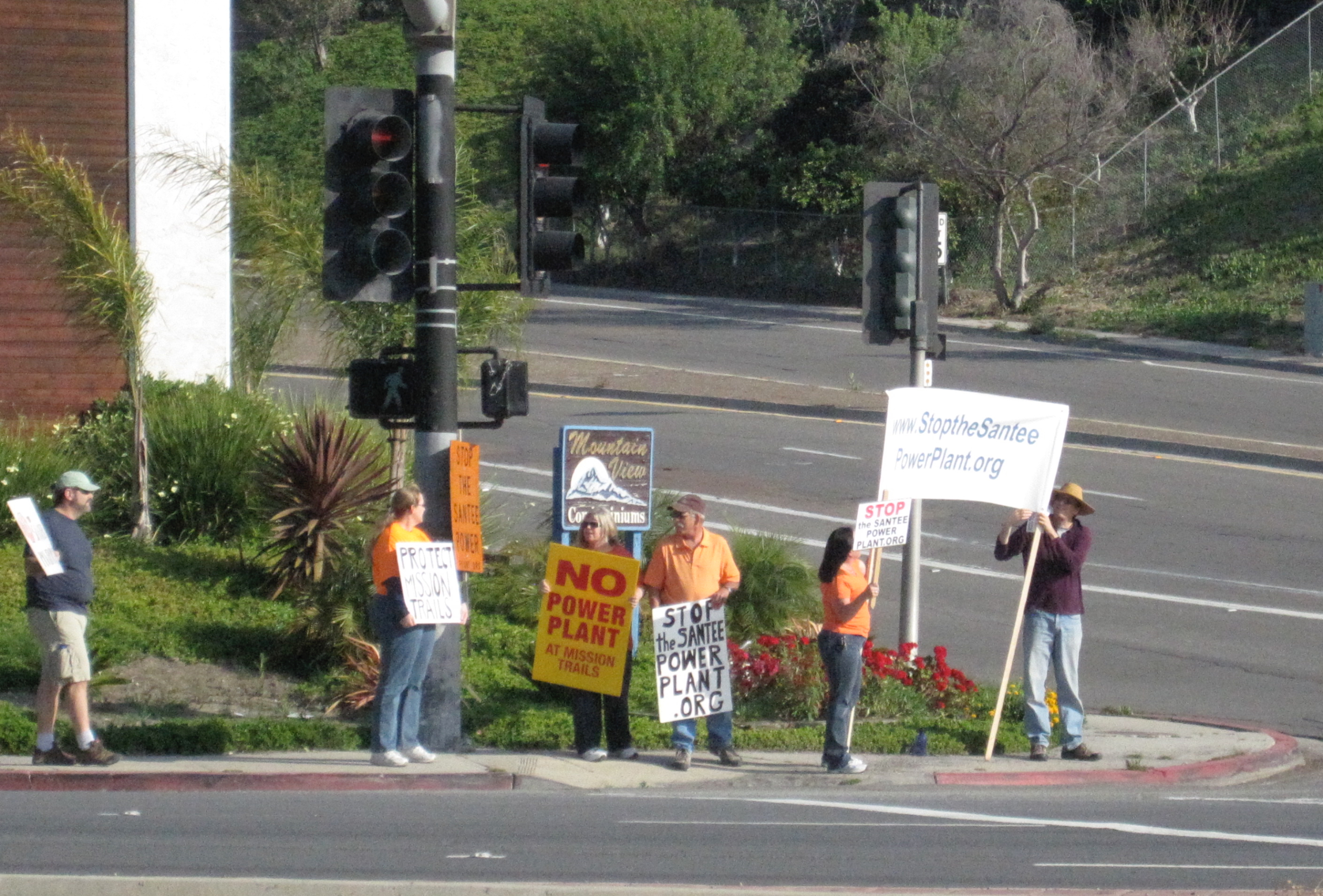 Rally at intersection